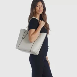 Aquatalia Alessandria Tote Off White Sale