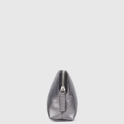 Aquatalia Medium Zip Wristlet Silver Clearance