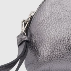 Aquatalia Medium Zip Wristlet Silver Clearance