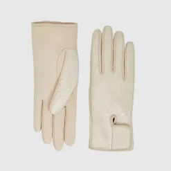 Aquatalia Patent Leather Glove Taupe