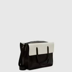 Aquatalia Petra Tote Black/Off White Clearance
