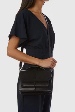Aquatalia Rhumba Satchel Black Hot
