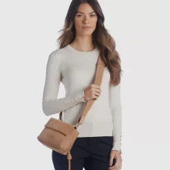 Aquatalia Soho Crossbody Whiskey